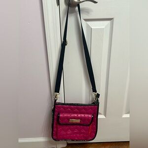 BETSEY JOHNSON Pink and Red Quilted Crossbody Bag
